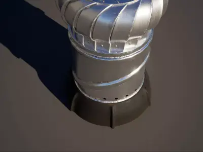 Whrilybird Rooftop Ventilation System  3D model