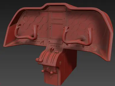 Aircraft Control Panel 3 3D model