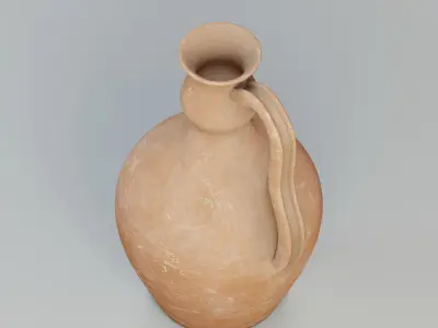 Antique clay jug 3D model
