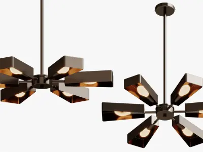 Pendant Svetilnik Helikopter 3D model