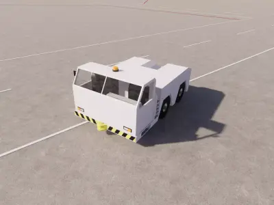 Aircraft push tractor 3D model  3D model