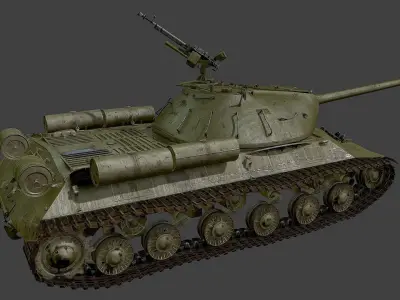 Tank IS-3 Low-poly 3D model