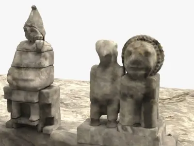 Nemrut mountain kommagene kings 3D model