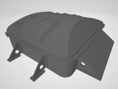 RMS Titanic cargo hatch 3D model