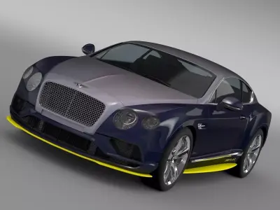  Bentley Continental GT Speed Breitling Jet Team Series 2016 3D model
