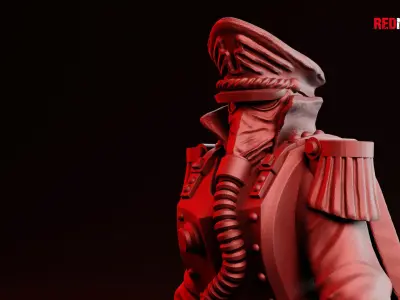 Commissar of the Imperial Force Free 3D print model