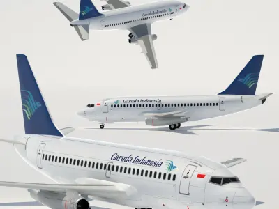 737 200 Collection Eight Oceania Airlines 3D model