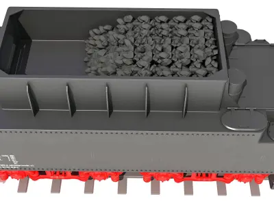 Tender Coal Car 3D model