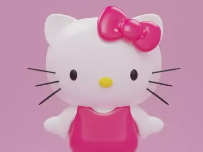 Cartoon Kitty  3D model
