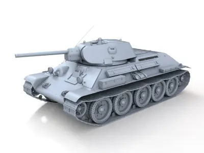 T-34-76 - Model 1941 - Soviet Medium Tank 3D model