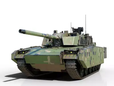 4 coatings of NORINCO GROUP VT5 VT-5 Light Tank Low-poly 3D model