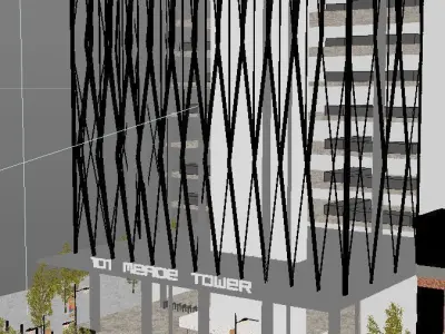 Corona - C4D Scene Files - 101 MEADE TOWER Exterior 3D model