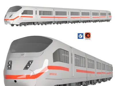 METRO TRAIN Low-poly 3D model