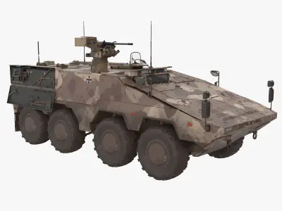 APC Boxer Brown Desert Green 3D model