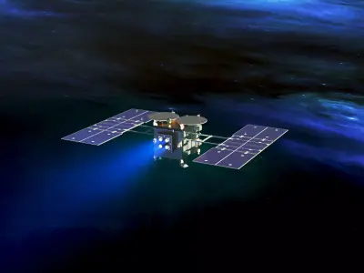 spaceship hayabusa2 Low-poly 3D model