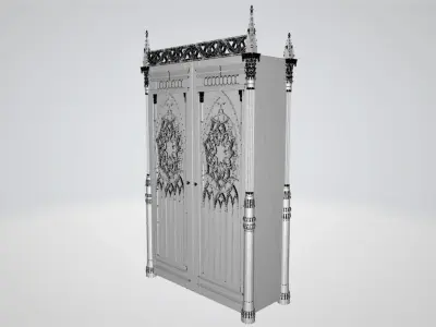 Gothic cabinet Free 3D model