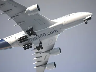 Airbus a320neo with interior 3D model