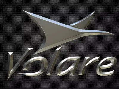 volare logo 3D model
