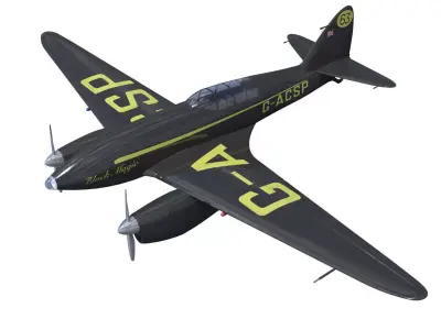 de Havilland DH88 Comet 3D model