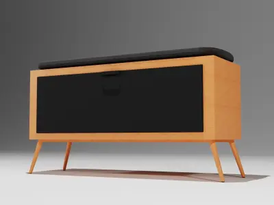 Modern Shoe Rack 3D Model - Perfect for Home and Office Renders Free 3D model