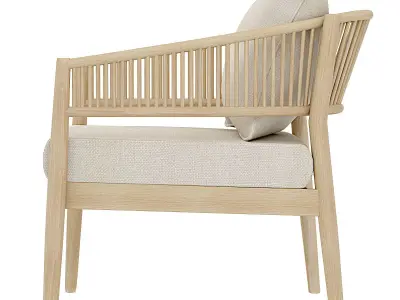 SIMPLIHOME Outdoor Chair Low-poly 3D model