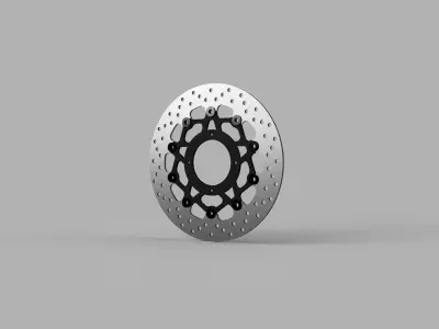 Brembo brake disc 320mm Free low-poly 3D model