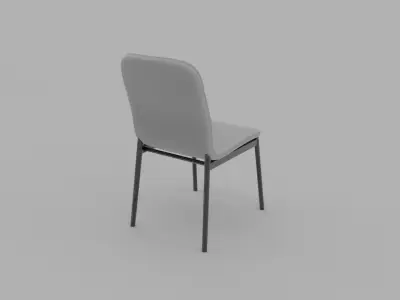 Modern Simplistic Chair and Table Free 3D model