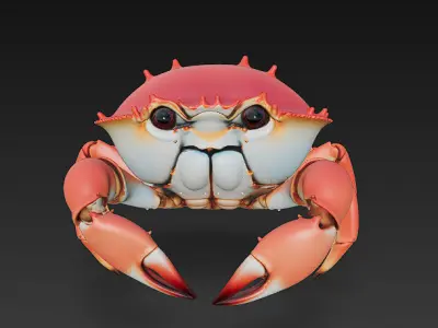 Crab Realistic 3D Model - Low Poly Realistic Low-poly 3D model