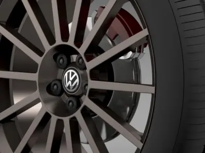 VW Polo R WRC Street wheel 3D model