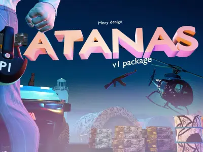 ATANAS POLICE PACKAGE V1 Low-poly 3D model