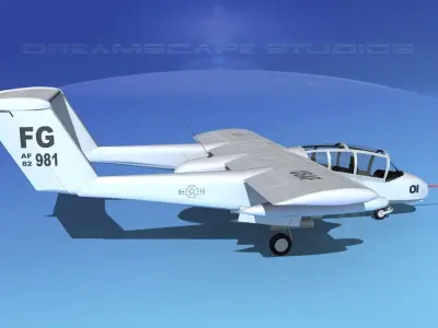 Rockwell OV-10 Bronco USAF 2 3D model