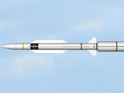 RIM-174 Standard SM-6 missile 3D model