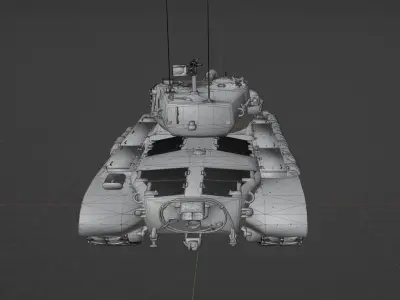 M26 Pershing Low-poly 3D model