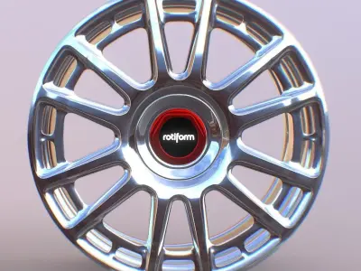 Wheel Rotiform OZR Schwarz Rim 3D model