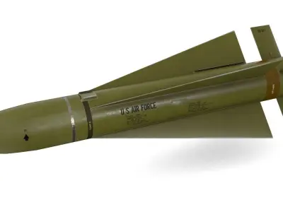 AGM 65D Maverick Air to Ground Missile Low-poly 3D model