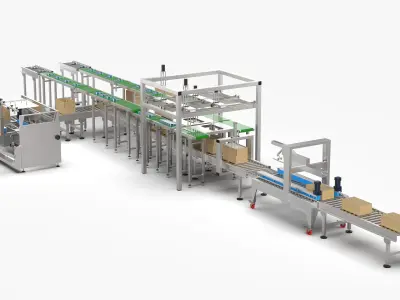Automatic Salt Factory Packing Machine 3D model