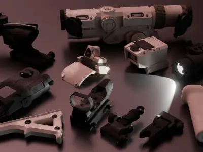 XM7 SIG MCX Spear Low-poly 3D model