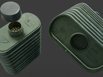 E-014 Filter Low-poly 3D model