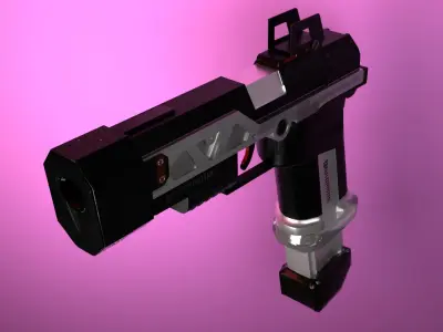 RE-45 Pistol Apex Legends Low-poly 3D model