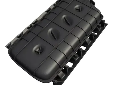 Black Car Engine Cover 3D model