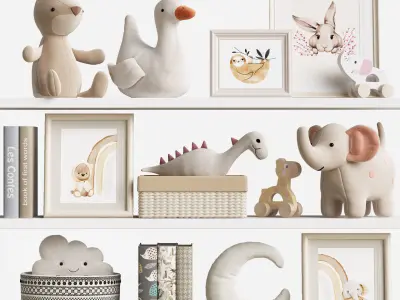 Kids Room Decor 107 3D model