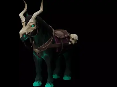 Horse 3D Model Detailed and Printable Free 3D model