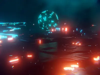 Cinematic Scify Scene Free 3D model