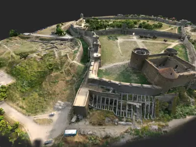 3D model - Akkerman fortress - Ukraine - usdz gltf obj 3D model