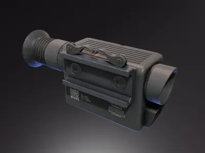 Fire Control Optic System FLV 4x30 Low-poly 3D model