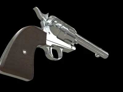 Colt Peacemaker with Bullets 3D model