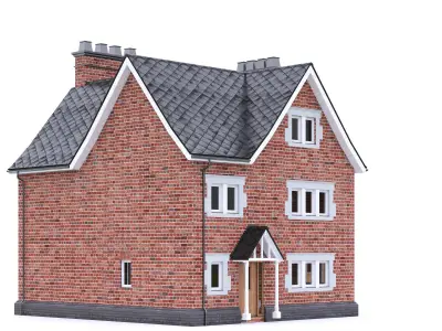 English Brick House 23 Low-poly 3D model