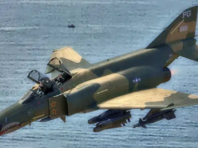 F4 Phantom 2 Forest-with Cockpit-Fully Rigged-High Resolution Low-poly 3D model