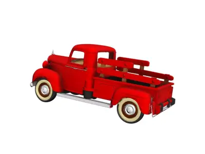 1935 Farm Style Pickup Truck Vintage Utility Vehicle 3D model