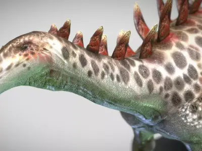 Kentrosaurus Low-poly 3D model